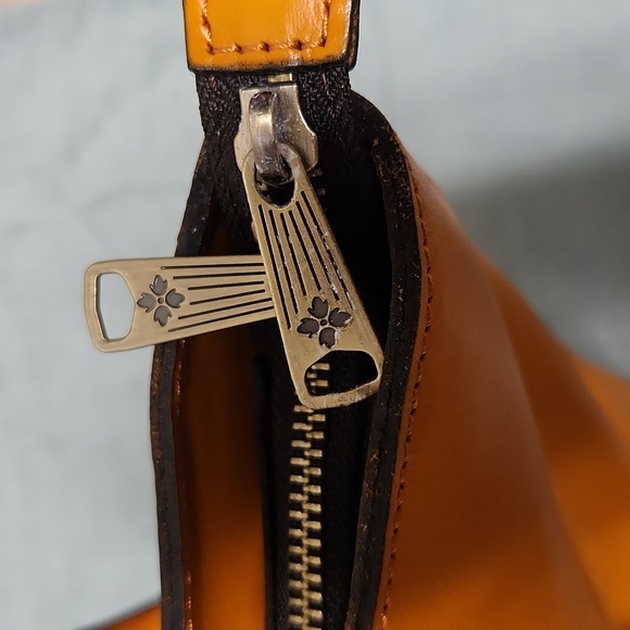 Patricia Nash Fall Orange Leather Large Handbag - Picture 9 of 16